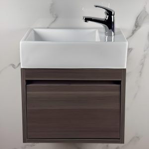 Vanitory Colgante Mdf + Bacha Piazza A146 + Griferia Hydros