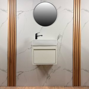 Vanitory Colgante Mdf + Bacha Piazza A146 + Griferia Hydros