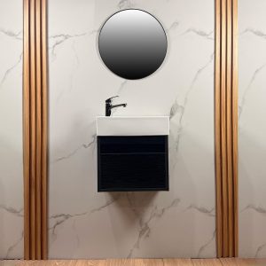 Vanitory Colgante Mini Mdf Bacha Piazza Griferia Hydros