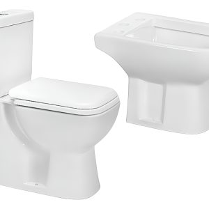 Inodoro Con Mochila Bidet Tapa Amalfi Piazza Doble Descarga