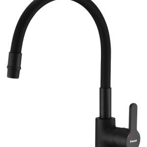 Griferia Cocina Mesada Monocomando Piazza Emblem 10017ne Color Negro