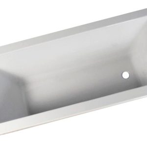Bañera Empotrada Bagnara Moderna De 1.5m X 70cm X 42cm Color Blanca