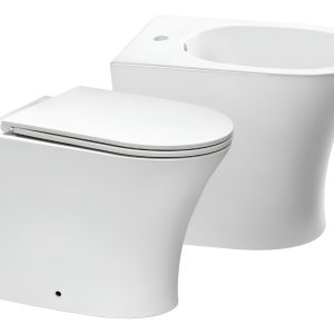 Inodoro Corto Piazza Abruzzo Con Asiento + Bidet 1 O 3 Ag Co