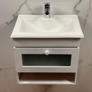 Vanitory Colgante Mdf Laqueado 50 Cm + Griferia Hydros 30151