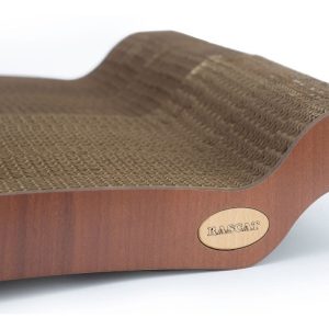 Rascador Diseño Premium Madera Y Cartón Diván Doble 50x11x36