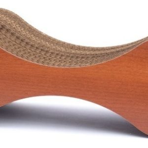 Rascador Para Gato Pesa Cartón Y Madera Premium Rascat Dimen