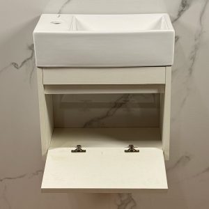 Vanitory Colgante Mdf Blanco O Negro + Bacha Piazza A146