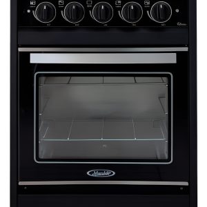Cocina Cucinare Black Glass Acero 55cm Multigas - Maraldi