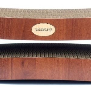 Rascador Gato Aro Chato Cartón Y Madera Premium Rascat