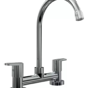 Grifería Cocina Hydros Viva Nova 104211 Mesada C/plateado